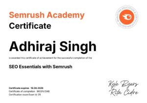 semrush seo certificate